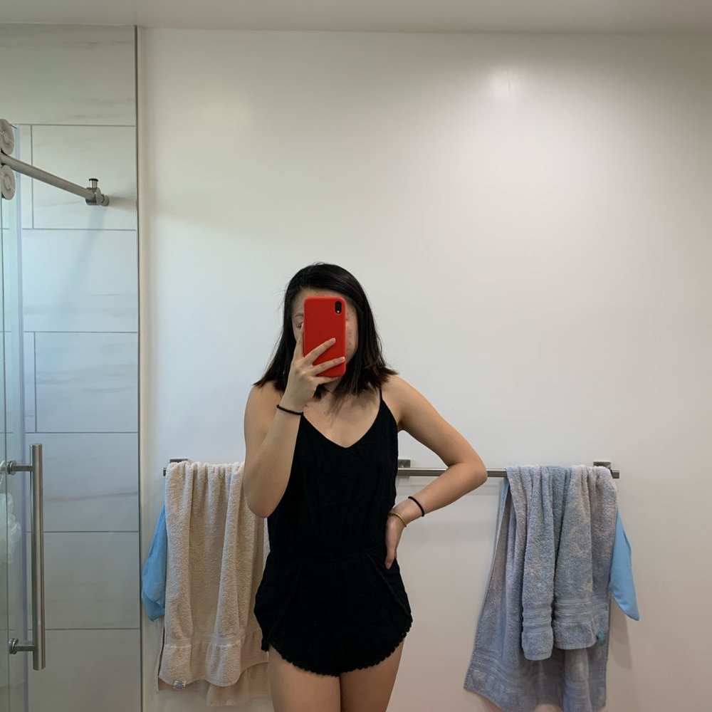 2 for $13 Black Lace Romper